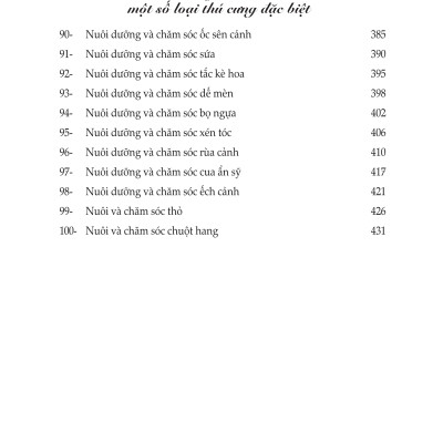 100 Mẹo Nuôi Và Chăm Sóc Thú Cưng