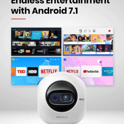 Máy chiếu di động NEBULA (by Anker) Astro, hỗ trợ chiếu 100 inch, độ sáng 100ANSI, độ phân giải 480p, thời gian chiếu liên tục 2.5 giờ - D2400