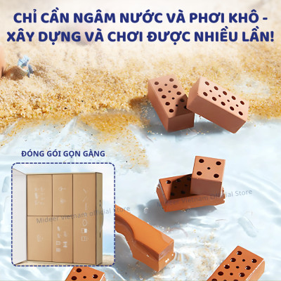 Đồ chơi lắp ráp xây nhà gạch mini mô phỏng Mideer My First Building, đồ chơi nhập vai kĩ sư xây dựng
