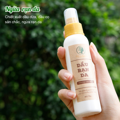 Bộ tắm thảo mộc và chống rạn Wonmom ( 1 Dầu chống rạn + 1 Sữa tắm cho mẹ )