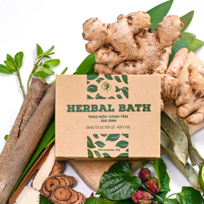 Thảo mộc xông tắm sau sinh Wonmom 150Gr (6 Túi /hộp)