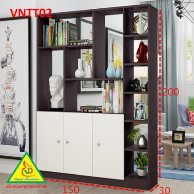 TỦ KỆ TRANG TRÍ KIÊM VÁCH NGĂN VNTT02.1 - Nội thất lắp ráp Viendong Adv