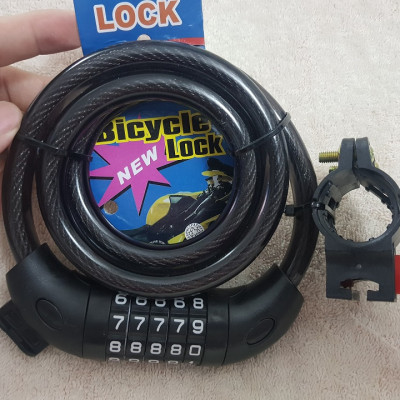 Khóa dây số chống trộm 5 mã số - Đổi được mật khẩu tùy ý