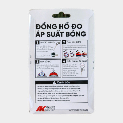 Đồng hồ đo áp suất bóng AKpro Sport