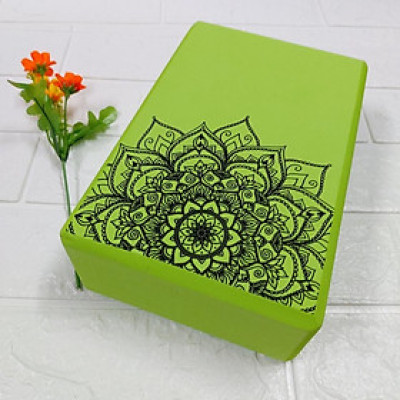 Gạch Tập Yoga In Hoa Mandala -YOGA TP, Chất Liệu EVA Cao Cấp, Giúp Bạn Tập Yoga Tại Nhà Và Phòng Tập