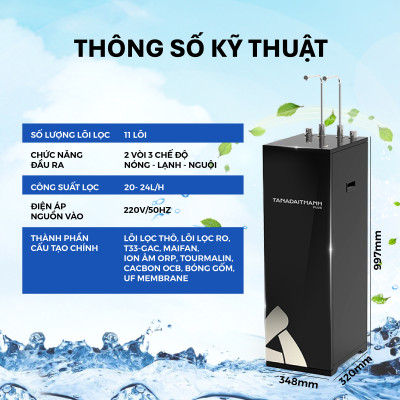 Máy lọc nước RO Tân Á Đại Thành Plus – 11 Lõi, Hàng Chính Hãng, Bảo Hành 12 Tháng
