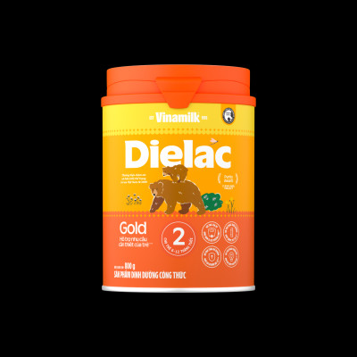 Sữa bột Vinamilk Dielac Alpha Gold 2 800g (cho trẻ từ 6 - 12 tháng tuổi)