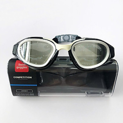 Kính Bơi Người Lớn ConQuest Tráng Gương Chống Sương Mù Chống Tia UV - Đen Phối Trắng