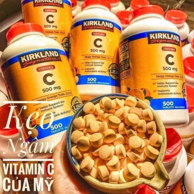 Vitamin C Kirkland Signature Mỹ tăng sức đề kháng, thức đẩy sẩn xuất collagen tự nhiên, sáng da, nhanh lành bệnh (bệnh) - OZ Slim Store