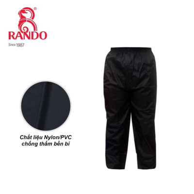 Quần Đi Mưa Thời Trang RANDO Cao Cấp, Chính Hãng Vải Dù Không Thấm Nước Dành Cho Đi Phượt, Đi Xe Máy, Xe đạp