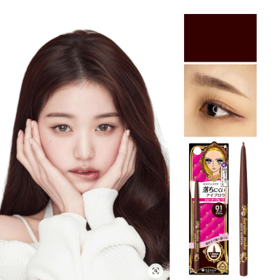 Bút Chì Sáp Kẻ Lông Mày Không Lem Trôi Lõi Siêu Mịn Kissme Heroine Make Quick Eyeliner Màu Nâu Đen