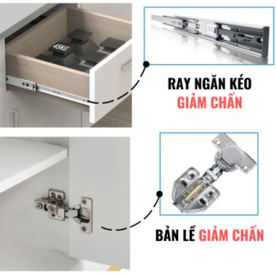 Kệ Tủ Sách Treo Tường 4 Ngăn 2 Cánh Juno Sofa CTKT707 KT 120 x 65 x 24 cm