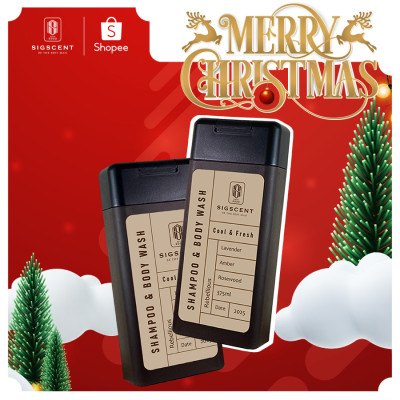 Sữa tắm dầu gội cho nam hương nước hoa 375ml Rebellious thương hiệu SIGSCENT - COMBO 2