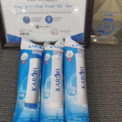 Combo 9 lõi lọc nước Karofi chính hãng dùng cho máy lọc nước Karofi O-i229/U - Hàng chính hãng
