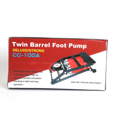 Bơm đạp chân 2 piston xi lanh cao cấp để bơm xe đạp, xe máy, ô tô, bóng, phao
