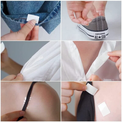 36 Miếng Băng Keo Dán Cố Định Quần Áo Fashion Tape Trong Suốt Dính Chống Hở Ngực Vai Váy Áo