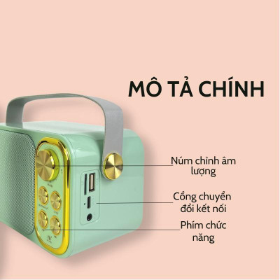 Loa Bluetooth Karaoke Sothing YS-103 Kèm 1 Micro/ YS-105 Kèm 2 Micro Âm Thanh Siêu Hay- Hàng Chính Hãng