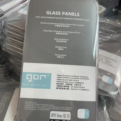 Bộ 2 Kính Cường Lực Gor Cho OPPO Reno 6Z 5G Trong Suốt Vuốt Mượt ( hộp 2 kính ) Hàng nhập khẩu