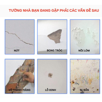 Keo Dán Tường Đa Năng - Trám Vết Nứt Tường Thông Minh- LOẠI 1 - HÀNG CHÍNH HÃNG