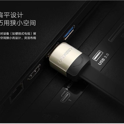 Ugreen UG10263HD123TK 5M màu Đen Cáp tín hiệu HDMI chuẩn 2.0 cáp dẹt đầu bọc hợp kim - HÀNG CHÍNH HÃNG