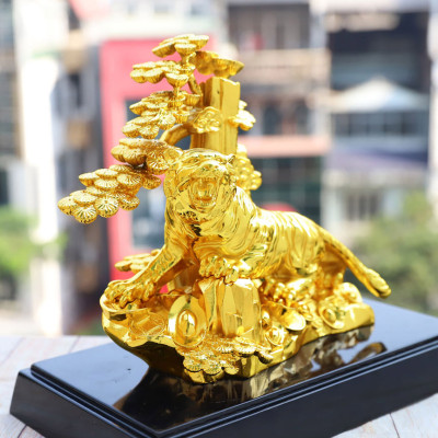 Tượng Hổ Uy Trấn Sơn Hà mạ vàng