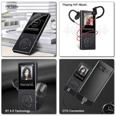 Máy Nghe Nhạc Mp3 Lossless Bluetooth 4.0 Ruizu D11 - Hàng Chính Hãng