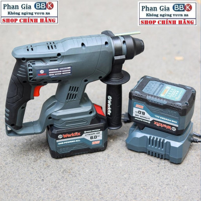 Khoan Bê Tông Pin 3 Chức Năng Workfix 21v-Model: WF-RH2603- Pin 15 cell 6 Ah.