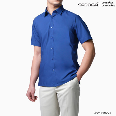 Áo Sơ Mi Nam Thấm Hút Mồ Hôi Sadoga Ngắn Tay, Nhanh Khô, Chất Liệu Cao Cấp T9004