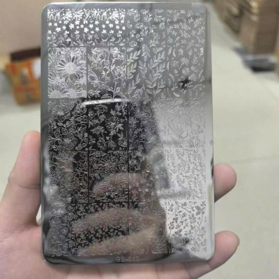 Khuôn In Gấm Bằng Thép Nhiều Hình Mẫu Bướm Hoa, Khuân In Móng Mr Nail Hoạ Tiết Hot Trend Nữ Women Cao Cấp