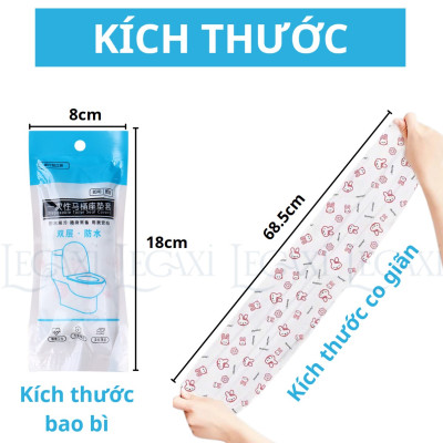 Miếng Lót Bồn Cầu Dùng Một Lần Cho Mẹ Bầu Trẻ Nhỏ Du Lịch Toilet Công Cộng Chống Thấm Có Thun Vệ Sinh
