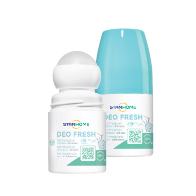 Combo 2 Lăn khử mùi, chống mùi không cồn hương tươi mát cho da nhạy cảm Stanhome Deo Fresh 50ml/lọ