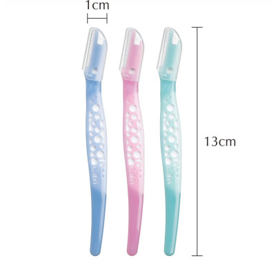 Dao Cạo Lông Mày Lưỡi Thép Có Màng Bảo Vệ Dành Cho Nữ Kai Razor Can Eyebrow 17827 CBM-3P (Set 3 Cây)