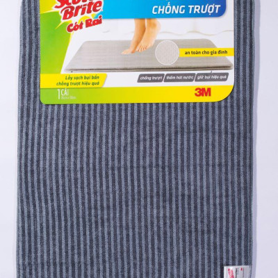 Thảm chống trượt cao cấp Scotch-Brite 3M 40x60cm đa năng, lấy bụi hiệu quả, thấm hút nước tốt, nhanh khô
