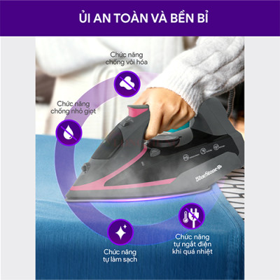 Bàn ủi hơi nước Bluestone SIB-3835 - Hàng chính hãng