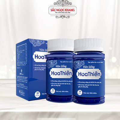Combo 2 Hộp viên uống Hoa Thiên (30 viên) giúp bổ huyết, điều kinh, cân bằng nội tiết tố nữ