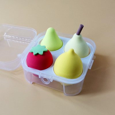 Combo 4 món mút tán phấn  cao cấp hình  trái cây giọt nước , tán phấn siêu mềm mại hình giọt nước , có độ đàn hồi cao , dẻo ,không bị biến dạng ,nhiều màu sắc cute xinh xắn đáng yêu