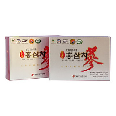 Combo 2 Hộp Trà Sâm Daedong 50 gói Chiết xuất từ hồng sâm nội địa 6 năm tuổi dạng trà hạt cốm Hàn Quốc