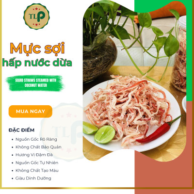 MỰC SỢI HẤP NƯỚC CỐT DỪA TÂN LỘC PHÁT 1KG - COMBO 2 BỊCH 500G
