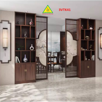 Vách ngăn phòng khách , vách ngăn phòng khách hiện đại 3VTK41- Nội thất lắp ráp Viễn Đông Adv
