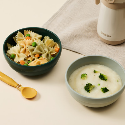 Bộ 2 Tô Silicone Chống Trượt LocknLock Little Luv Cho Bé HPP961, Hàng Chính Hãng - JoyMall