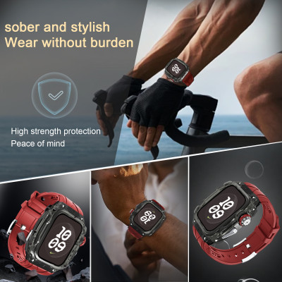 Ốp Case tích hợp dây đeo SuperCar Style cho Apple Watch Series 10 Size 46mm - Hàng Chính Hãng
