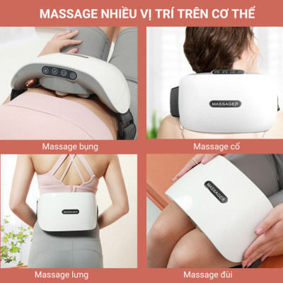 Đai Massage tan Mỡ Bụng MISUKO BM-B45 Đai Rung tan Mỡ Bụng Kết Hợp Nhiều Chế Độ Massage Và Nhiệt Giúp Đánh Tan Mỡ Bụng