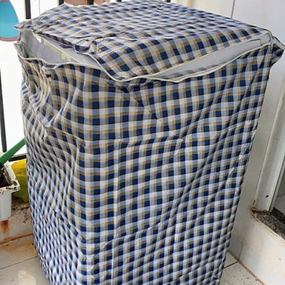 Áo trùm máy giặt cửa ngang (trước) cho máy từ 6 - 8 kg ,vải dù siêu bền tiện lợi , chống thấm nước , bảo vệ máy giặt dưới mọi thời tiết giao màu ngẫu nhiên