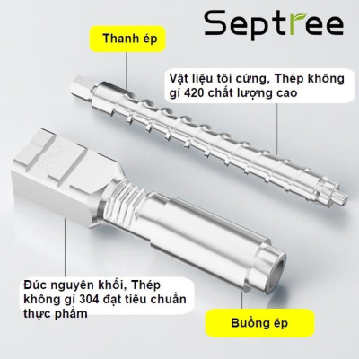 [ Hàng chính hãng] Máy ép dầu ăn thực vật dùng trong gia đình. Thương hiệu Mỹ cao cấp Septree - X3