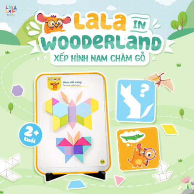 Đồ Chơi Xếp Hình Gỗ Nam Châm Lala Wooderland Phát Triển Tư Duy Sáng Tạo – Lalala Baby