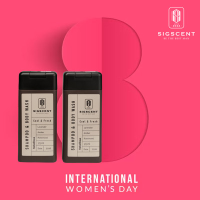 Sữa tắm dầu gội cho nam hương nước hoa 375ml Rebellious thương hiệu SIGSCENT - COMBO 2