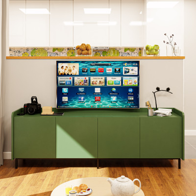 [Happy Home Furniture] LAVIA, Kệ TV 4 cửa mở - chân sắt, 180cm x 40cm x 60cm ( DxRxC), KTV_046