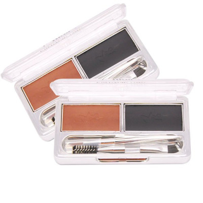 Bột kẻ mày 2 ngăn Mira No.2 cao cấp Hàn Quốc  tặng kèm móc khoá 