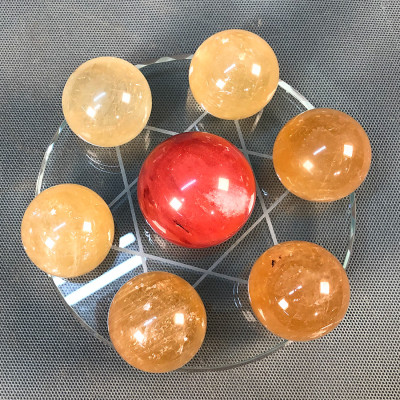 Đĩa cầu thất tinh hợp mệnh Thổ 15cm