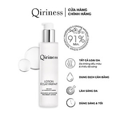 Dung dịch cân bằng làm sáng và đều màu da, mờ thâm nám chứa AHA Qiriness Radiance Activating Treament Lotion 200ml